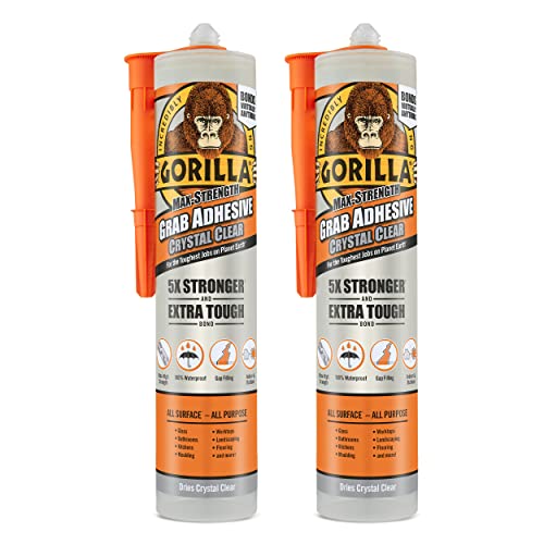 GORILLA 2044403 Max Strength G...e Crystal Clear 270ml (2 Pack) - down 3.78% (£1.27) to £32.35 from £33.62