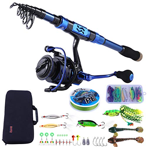 Sougayilang Fishing Rod and Re...ing Gear Kit(Blue 7.87ft-3000) - down 47.23% (£50.99) to £56.97 from £107.96