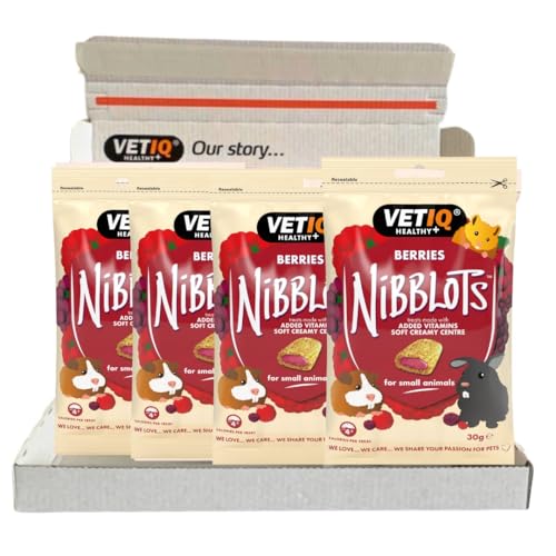 VETIQ Berries Nibblots for Sma... Skin & Coat, 30 g (Pack of 4) - down 14.81% (£0.80) to £4.60 from £5.40