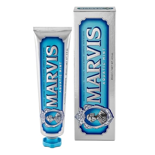 Marvis Aquatic Mint Toothpaste, 1 x 85 ml - down 32.48% (£2.40) to £4.99 from £7.39
