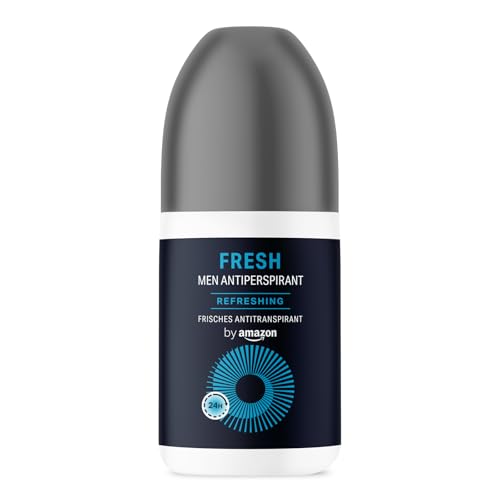 by Amazon Men’s Fresh Antiperspirant Roll-On, 1 x 75 ml - down 37.50% (£0.81) to £1.35 from £2.16