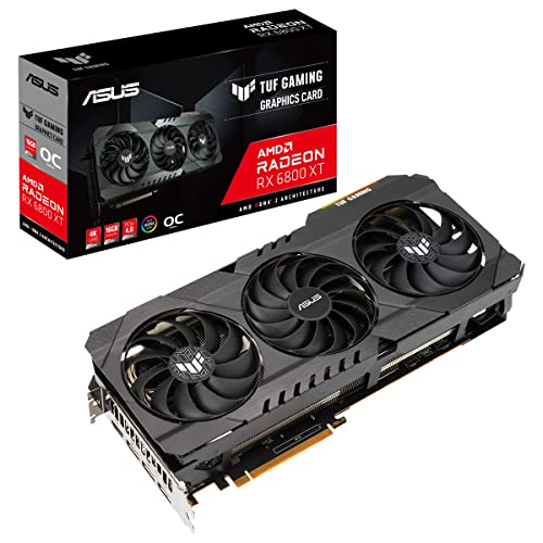 ASUS TUF-RX6800XT-O16G-GAMING 16GB GDDR6 HDMI DP - down 10.00% (£40.53) to £364.81 from £405.34