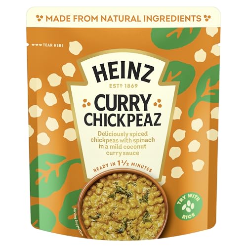 HEINZ Curry Chickpeas with Coc...ents, Source of Protein, 250gr - down 40.00% (£1.00) to £1.50 from £2.50