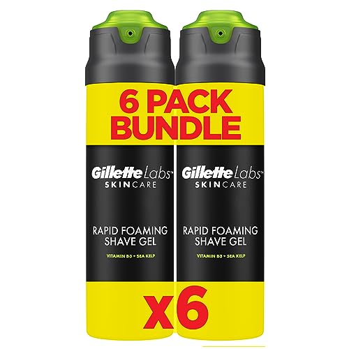 Gillette Labs Rapid Foaming Sh..., 6x198ml (Packaging May Vary) - down 47.02% (£15.92) to £17.94 from £33.86