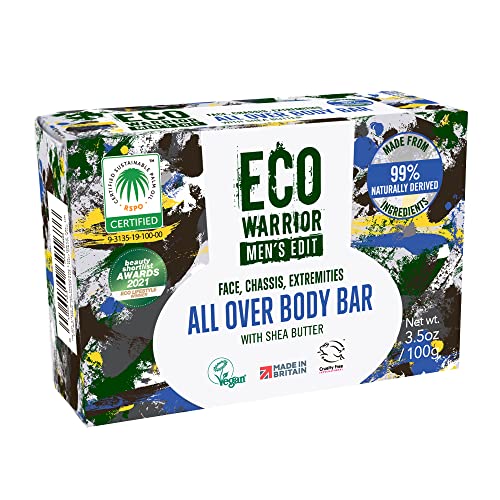 Eco Warrior Men's Edit All Ove...ential Oils | Mens Gifts, 100g - down 25.32% (£1.00) to £2.95 from £3.95