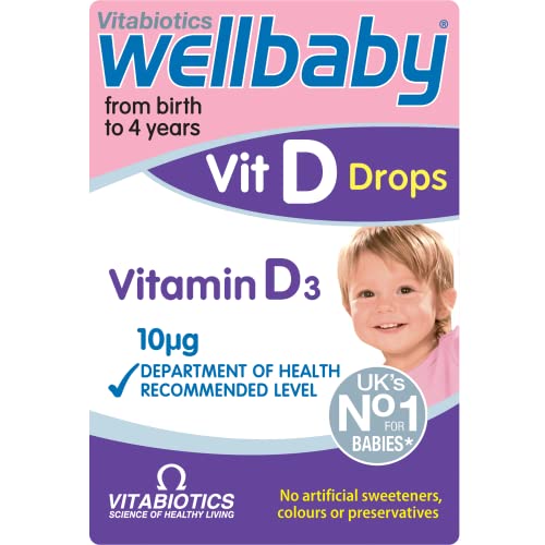 Wellbaby VIT D Drops by Vitabi...K’s No.1 Baby Supplement Brand - down 45.34% (£2.24) to £2.70 from £4.94