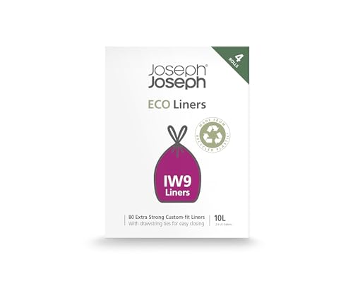 Joseph Joseph Eco IW9 Recycled...tra Strong, 80-Pack, 10L, Grey - down 25.04% (£3.34) to £10.00 from £13.34