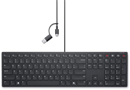 Dell Pro Wired Keyboard KB525C...rogrammable, Quiet Keys, Black - down 24.99% (£10.45) to £31.36 from £41.81