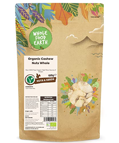 Wholefood Earth Organic Cashew...of Protein | Certified Organic - down 32.39% (£1.49) to £3.11 from £4.60