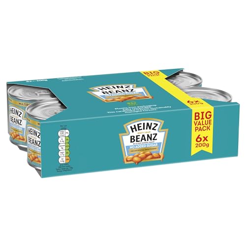 Heinz Beanz in a Rich Tomato Sauce 6 x 200g - down 10.28% (£0.29) to £2.53 from £2.82