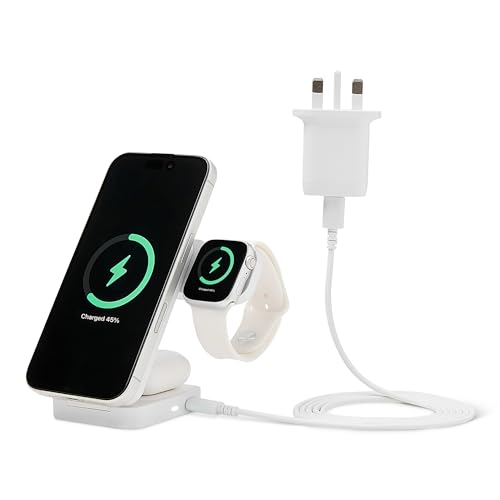 Amazon Basics 25W Qi2.2 Certif...rPods, with 45W Adapter, White - down 46.13% (£32.36) to £37.79 from £70.15