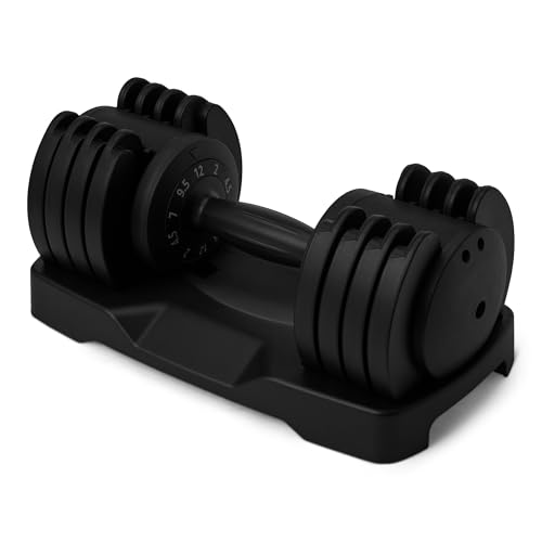 Amazon Basics Adjustable Dumbb...rength Training Workout, Black - down 13.31% (£10.75) to £69.99 from £80.74