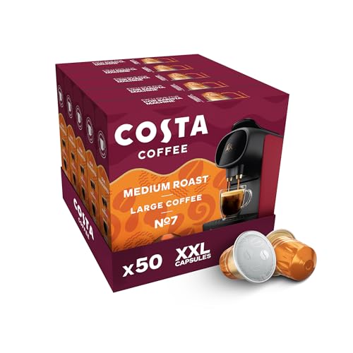 Costa Smooth Medium XXL Coffee...of 5, Total 50 Coffee Capsules - down 31.25% (£6.25) to £13.75 from £20.00