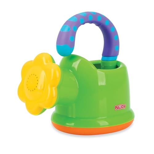 Nuby Watering Can Interactive Fun Baby Bath Toy, 6M+, Green - down 25.00% (£1.00) to £3.00 from £4.00
