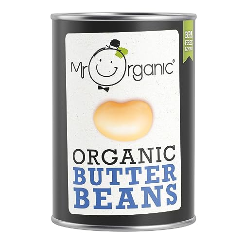 Mr Organic - Butter Beans 400g...Butter Beans for Healthy Meals - down 77.43% (£4.94) to £1.44 from £6.38