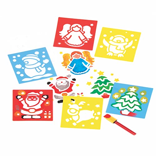 Baker Ross Christmas Stencils ...s Craft Tools for Kids (EF298) - down 37.97% (£1.83) to £2.99 from £4.82