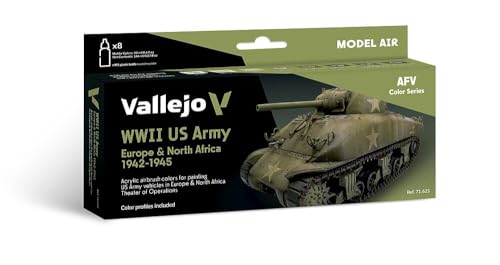 AV Vallejo Model Air Set - US Army Europe & N.Africa - down 14.60% (£2.77) to £16.20 from £18.97