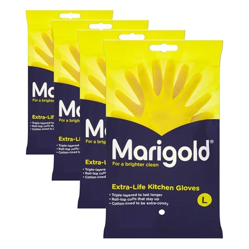 Marigold Unisex El Gloves-larg...ack of 4) (Packaging may vary) - down 25.93% (£2.80) to £8.00 from £10.80