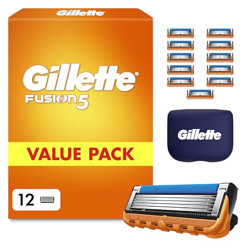 Gillette Fusion5 Men's Razor Refill Cartridges, 12 Count - down 29.96% (£9.92) to £23.19 from £33.11