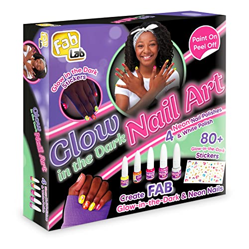 FabLab Glow In The Dark Nail A...kers | Girls Gifts For Ages 8+ - down 50.58% (£6.54) to £6.39 from £12.93