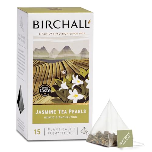 Birchall Tea Bags, Jasmine Tea... of Plant-Based Prism Tea Bags - down 33.50% (£2.01) to £3.99 from £6.00
