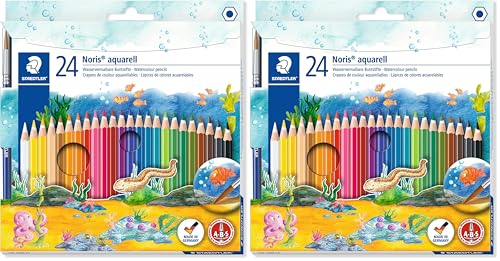 STAEDTLER 144 10NC24 Noris Aqu... Assorted Colours (Pack of 48) - down 9.95% (£1.20) to £10.86 from £12.06