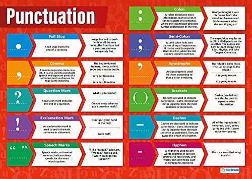 Daydream Education Punctuation...all Chart for Classroom & Home - down 42.90% (£4.47) to £5.95 from £10.42