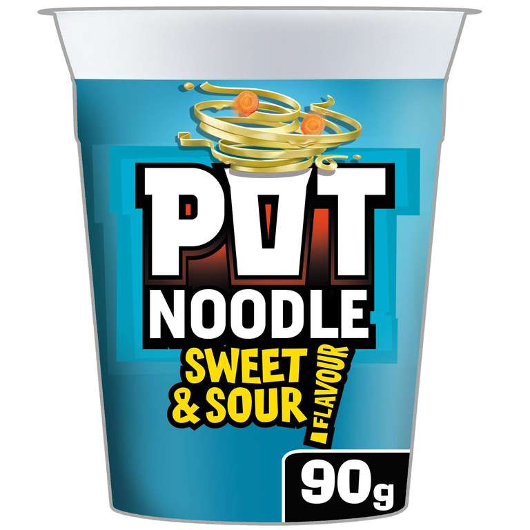 12 x Pot Noodle Sweet & Sour Standard 90 g