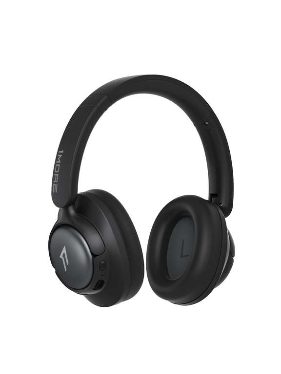 1MORE HQ31 Headphones, Hybrid ANC Hi-Res Audio, 90H Playtime, Foldable, Wired Mode, Multipoint (Black or White) - Sold By 1MORE INC / FBA
