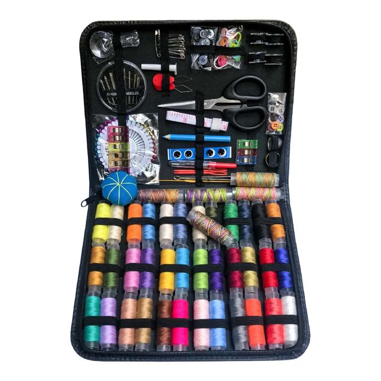 200 Sewing Kit with Case / 86 pcs Sewing Kit with Case - Sold by Amazon Haul Global - £15 Spend for Free Delivery