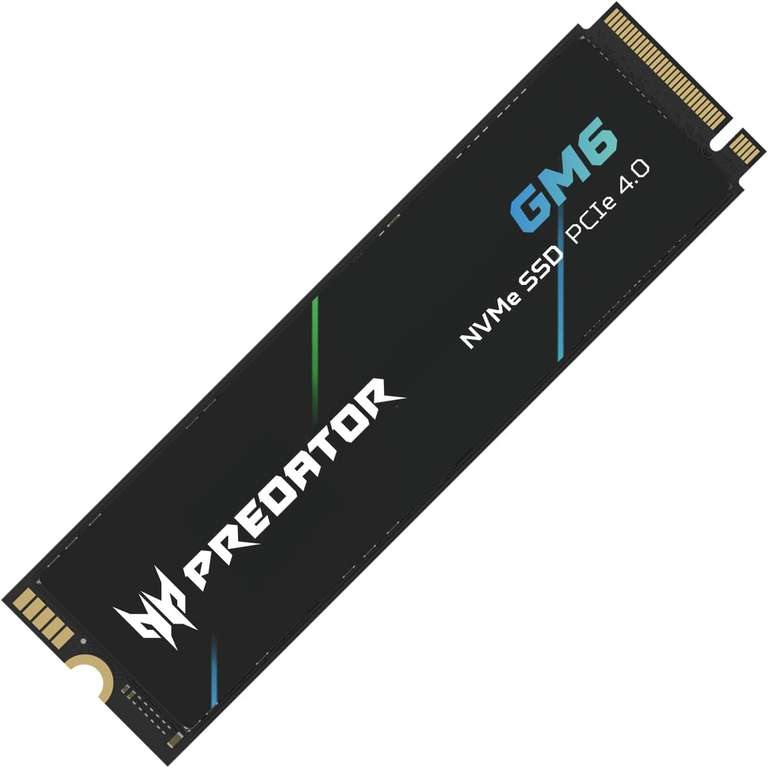 2TB Acer Predator GM6 M.2 2280 PCIe Gen4x4 NVMe 2.0, Up to 7200 MB/s SSD Opened – never used with code at PC-Lape