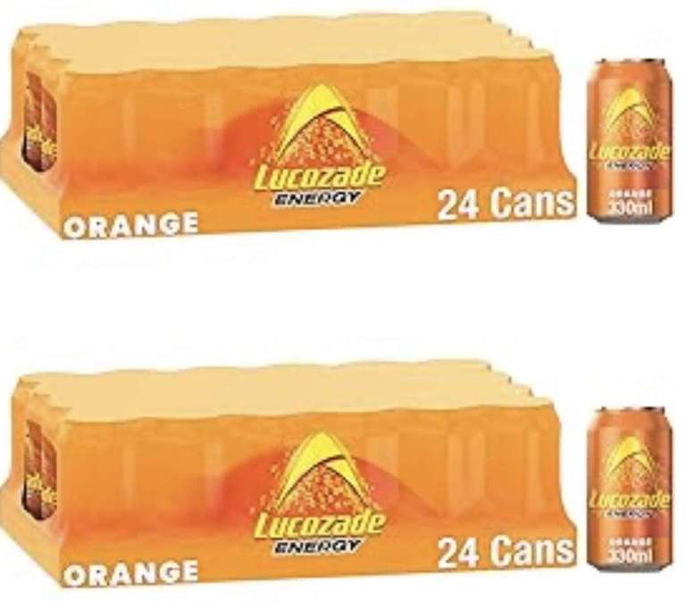 2 x Lucozade Energy Orange 330ml (Pack of 24) S&S £12.70 / £11.77 (Discount at Checkout)