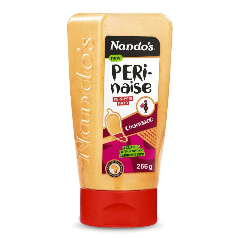 2 x Nando's Perinaise Peri-Peri Mayo Churrasco / Hot / Garlic 265g / Peri Ketchup 280g - Discount at Checkout (£3.25 S&S)