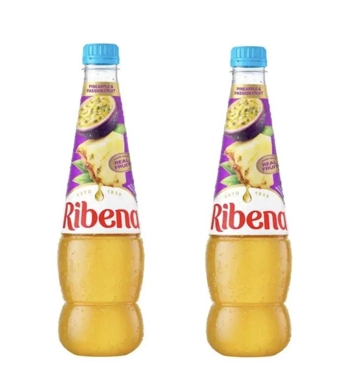 2 x Ribena Pineapple and Passion Fruit Juice 850ml - Price At Checkout (£2.33 - £2.55 with S&S)