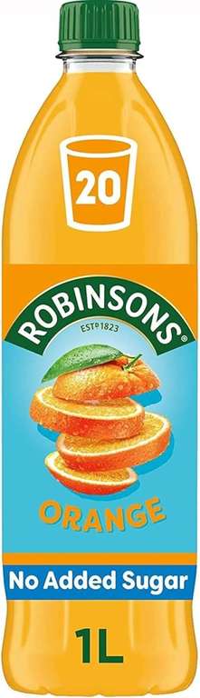 2x Robinsons Orange Squash 1L (£1.62 S&S Max)