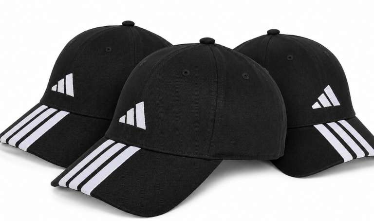 3 x adidas 3-Stripes New Logo Baseball Cap Using Code (XS-S) (Prime Exclusive - Add Three To Basket) Sold By Amazon On Amazon Haul