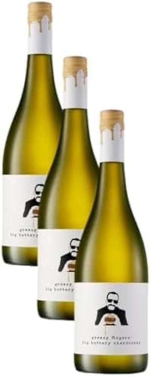 3 x Greasy Fingers Big Buttery Chardonnay 12% abv 75cl (3 for 2 - £6.60 a bottle)