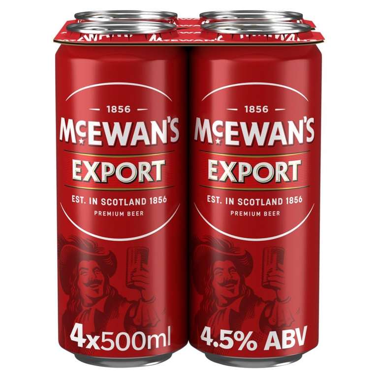 McEWAN'S Export Original Scottish Premium Beer (4 x 500ml) x 3