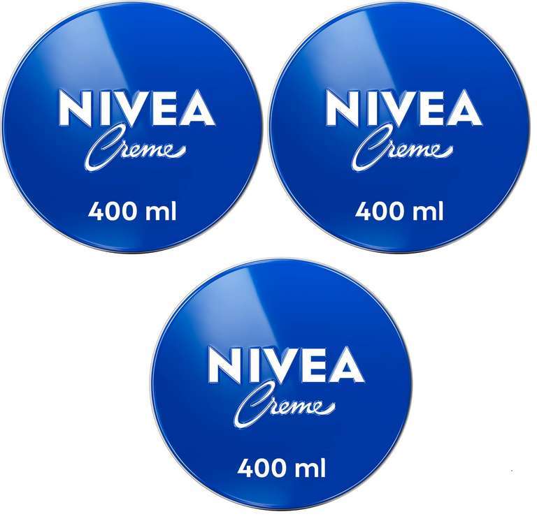 3 x NIVEA Skin Care Creme 400ml (£8.08 / £7.36 on S&S)