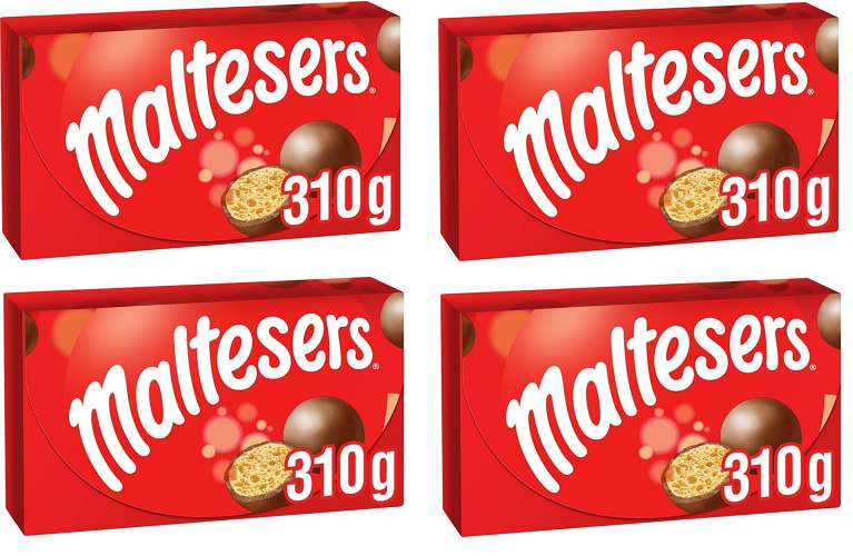 (4 For 3) Maltesers Chocolate Bulk Gift Box, 4x 310g (£10.76 / £9.94 S&S)