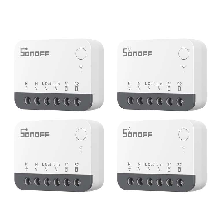 4 ZigBee Mini Smart Switch, Compatible with Alexa, SmartThings Hub, Google Home and SONOFF ZBBridge, ZigBee 3.0 Gateway Hub Required