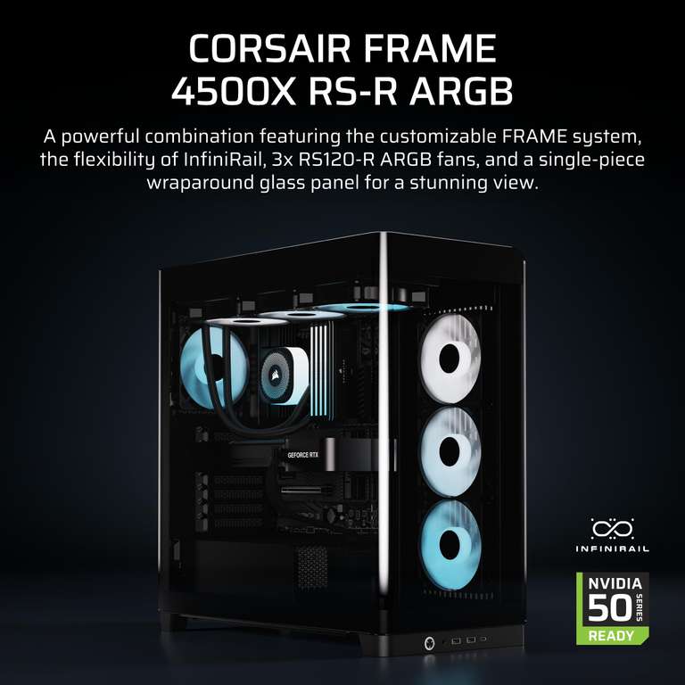 50% Off CORSAIR FRAME 4500X RS-R ARGB case on Amazon