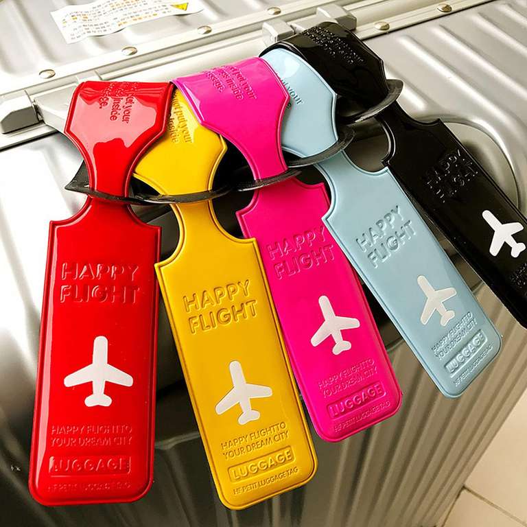 5-Pack Airplane Luggage Tags (Mixed Colors) - Sold and Ship by Haul Global