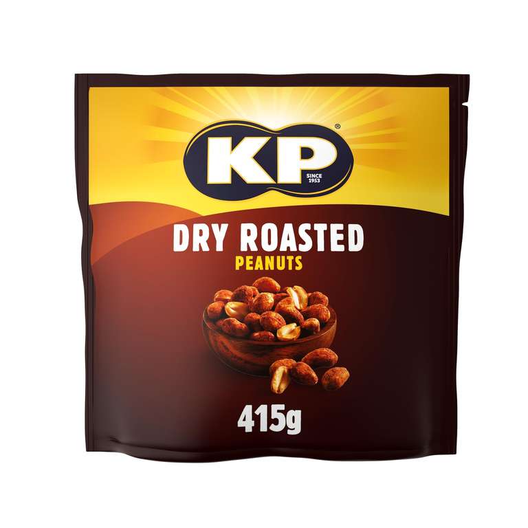 6 x KP Dry Roasted Peanuts 415g - Get 6 for the price of 4 (£10.08 max S&S)