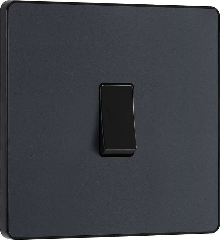 7 x BG Electrical Single Wall Light Switch, 2 Way Screwless Front Plate At Checkout (Sold By Amazon On Haul) £2.40 Each / 10 For £21 (£2.10)