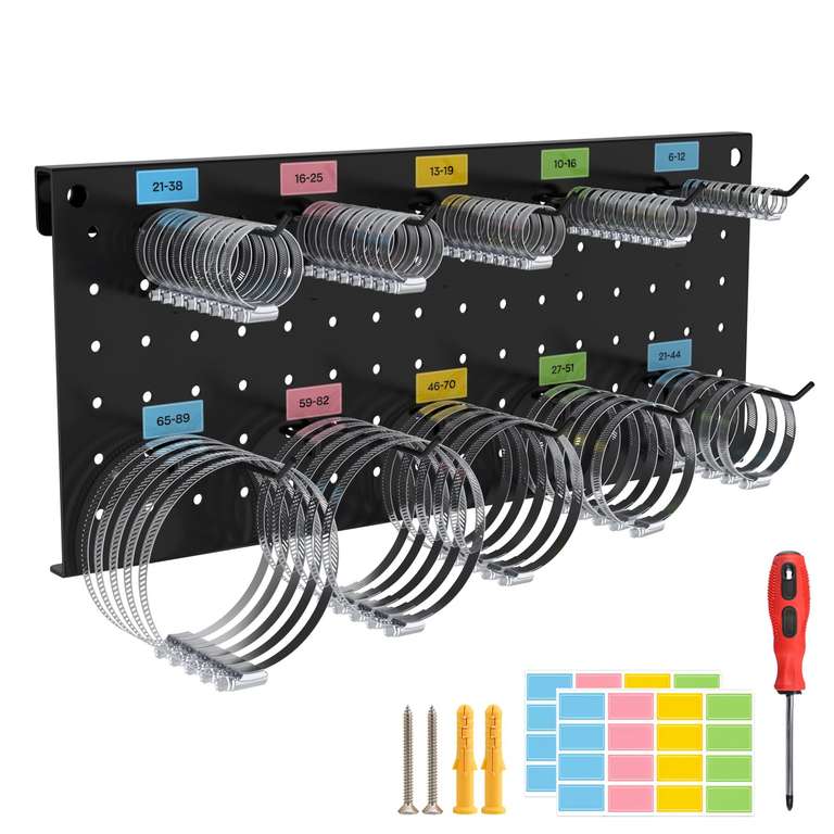 97Pcs Set Hose Clamp Wall Bracket Set with Bracket and Screwdriver, Pipe Clamps - Sold by LuisVei-UK / FBA