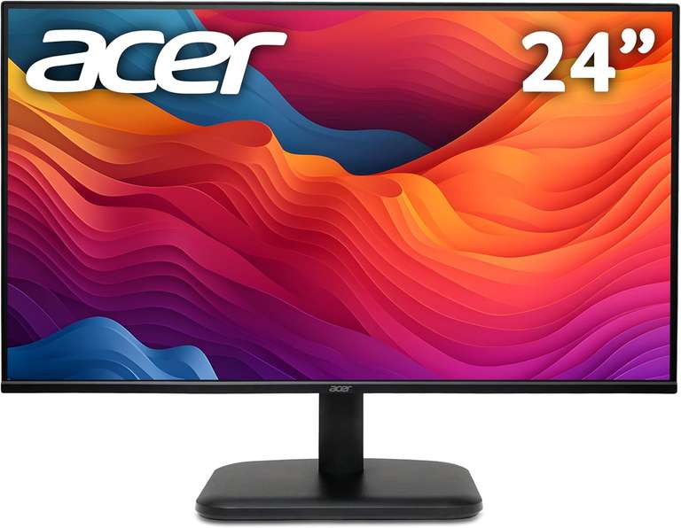 Acer EK241YG 24" FHD Monitor (1920 x 1080) - 120Hz, 1ms, IPS Panel, Adaptive Sync, 99% sRGB, HDMI, VGA