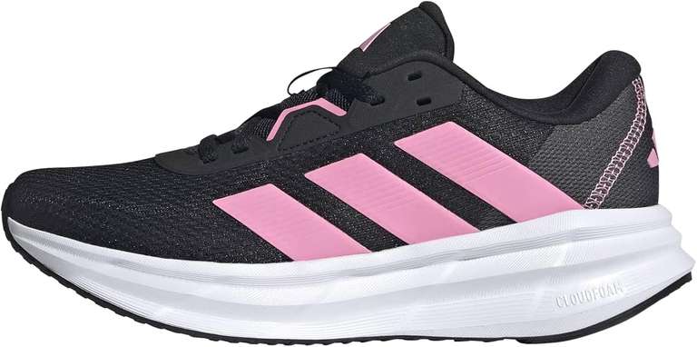 adidas Galaxy 7 Running Shoes - Core Black Bliss Pink Carbon, Sizes 3.5 - 8 & 9.5