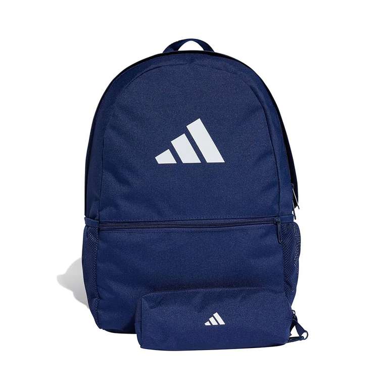 adidas Unisex Pencil Case Backpack, Dark Blue/White or Pink/White, One Size