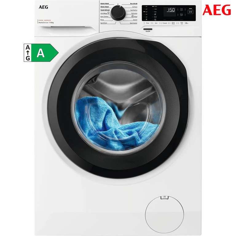 AEG 5000 Series 10kg 1400rpm Washing Machine LFE50144B - White - A Rated - W/Code | Sold by AO (UK Mainland)